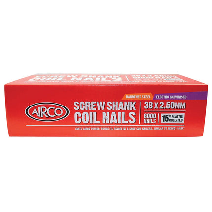 AIRCO FAP Series Coil Nail – 38 x 2.5mm YF38250