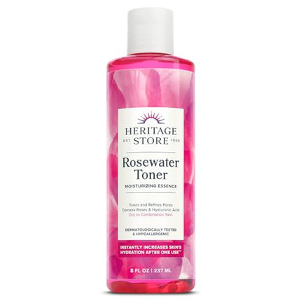 Heritage Store Rosewater Toner Hydrating Facial Mist For Soothing Skin Care 237 ML