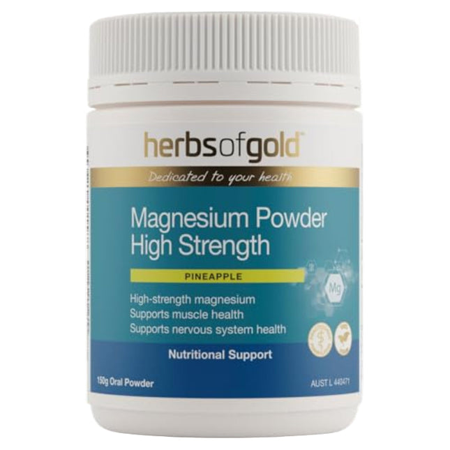 Herbs of Gold Magnesium Powder High Strength 150G