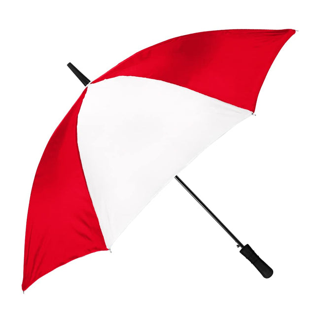 StrombergBrand The City Slicker Classic Stick Umbrella Red White 122 cm