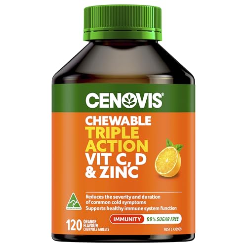 Cenovis Triple Vitamin C D3 and Zinc Chewable 120 Tablets