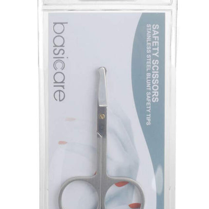 Basicare Baby Safety Scissors With Rounded Tips And Protective Cover