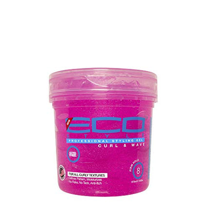 Eco Style Gel For Curl And Wave Pink 473ML