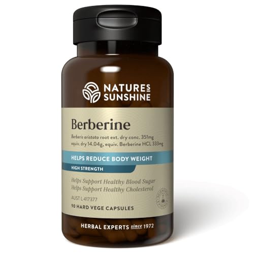 Nature'S Sunshine Berberine 500MG For Blood Sugar And Cardiovascular Support 90 Vege Capsules
