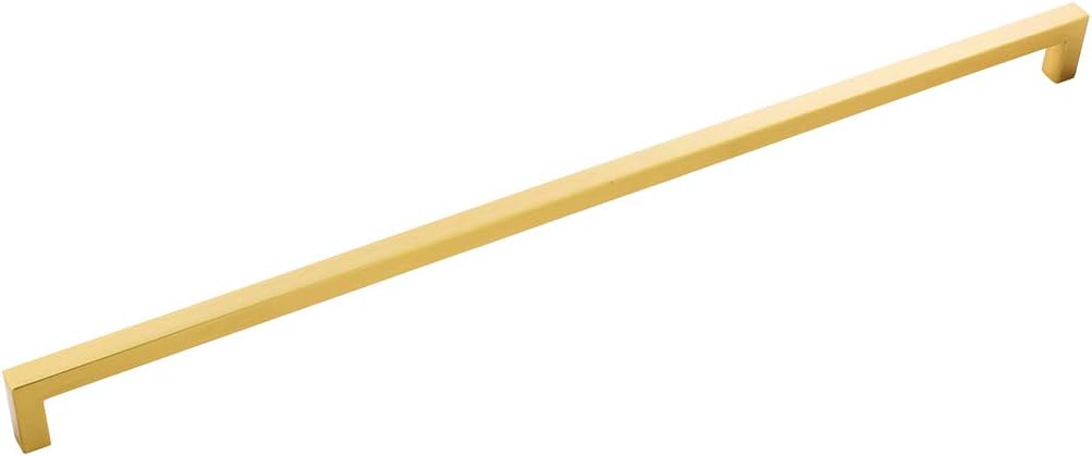 Hickory Hardware Kitchen Cabinet Handles Drawer Pull for Doors and Dresser Drawers Hardware for Bathroom 18 Inch Hole Center Brushed Golden Brass Skylight Collection