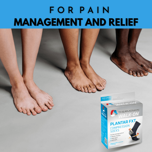 Thermoskin Plantar FXT Compression Socks Crew - Small - OhYouLuckyDuck.com.au