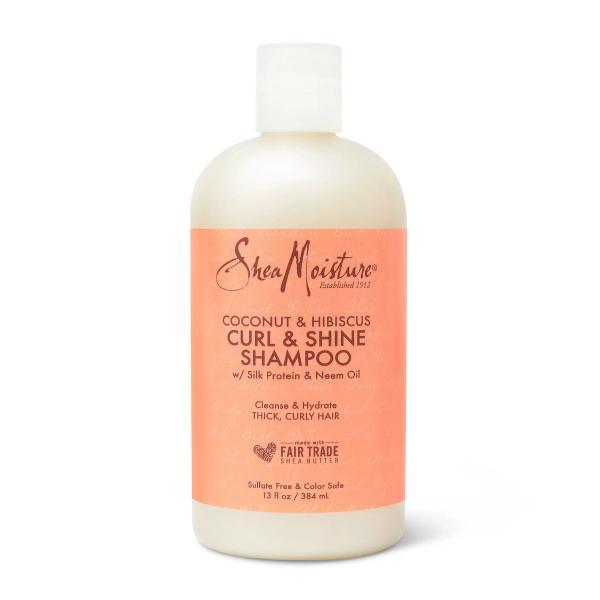 Shea Moisture Coconut & Hibiscus Curl & Shine Hair Shampoo 384mL - OhYouLuckyDuck.com.au