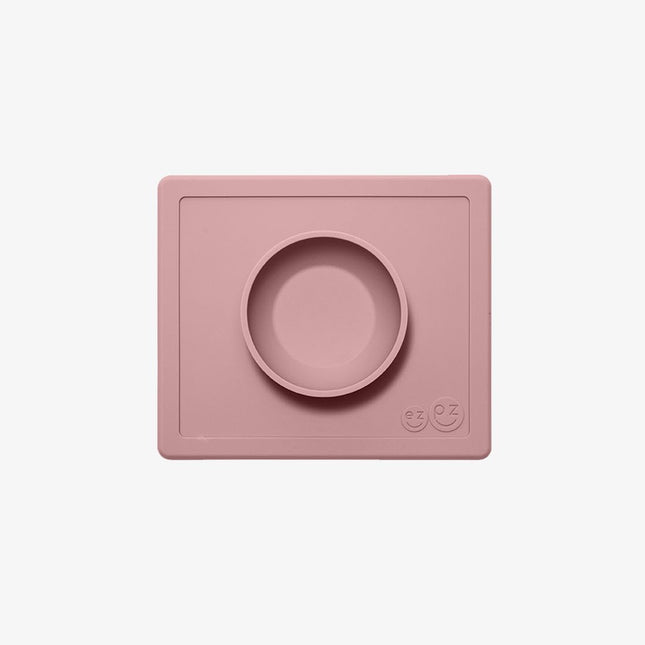EZPZ Happy Bowl Blush Silicone Feeding Mat