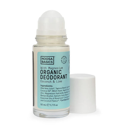 Noosa Basics Deodorant Roll On Coconut and Lime 50ml