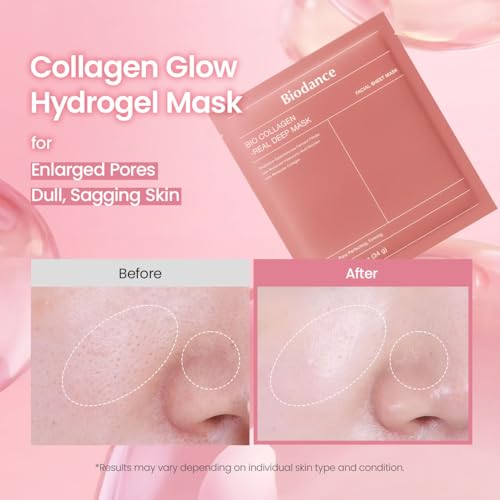 Biodance Bio Collagen Real Deep Mask Hydrating Overnight Hydrogel Mask 4 x 34g