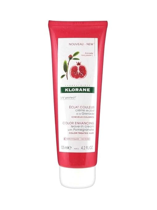 Klorane Sulfate Free Color Enhancing Leave in Cream with Pomegranate  Anti Fade 125ML