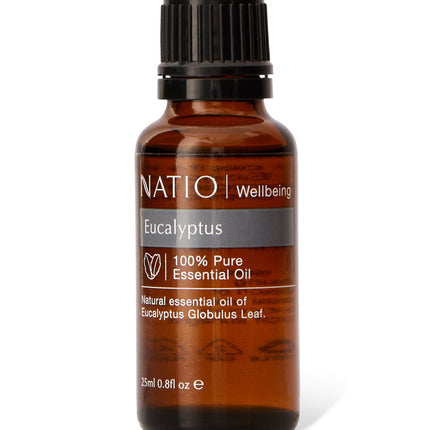 Natio Wellbeing Pure Essential Oil Eucalyptus 25ml