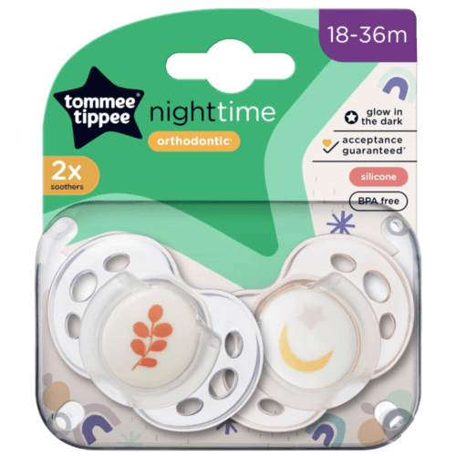 Tommee Tippee Close To Nature Night Time Soother 18-36 Months 2 Pack - OhYouLuckyDuck.com.au