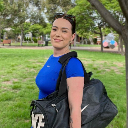 Premium Activewear - Signature Crop – Cobalt Blue - OhYouLuckyDuck.com.au