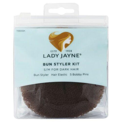 Lady Jayne Dark Bun Styler Kit Small/Medium - OhYouLuckyDuck.com.au