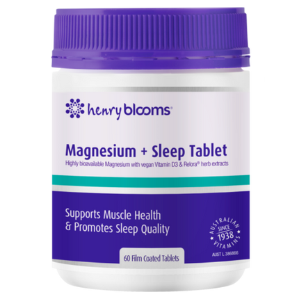Henry Blooms Magnesium + Sleep Tabs 60 - OhYouLuckyDuck.com.au