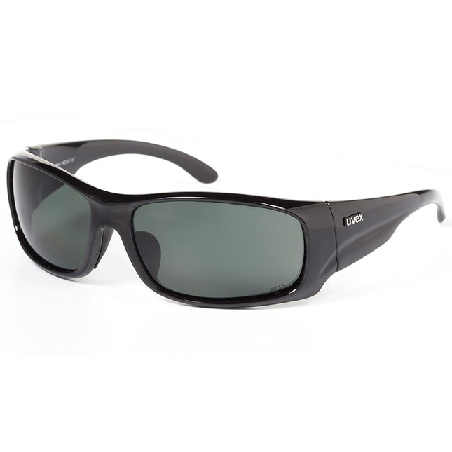 Uvex Safety Glasses Rally MKII Black Frame Grey Lens 9220-137
