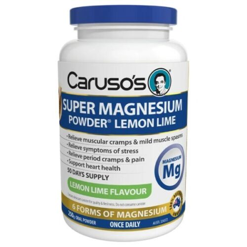 Caruso’s Super Magnesium Powder Lemon 250G - OhYouLuckyDuck.com.au