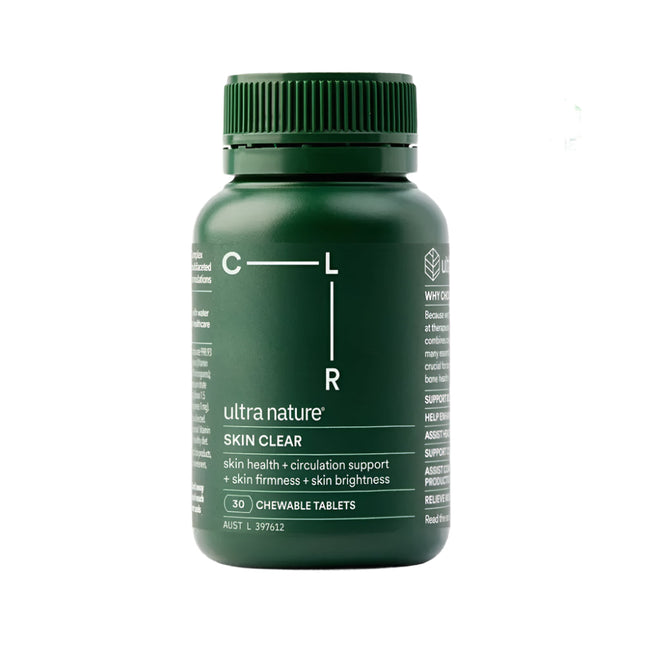 Ultra Nature Skin Clear 30 Chewable Tabs