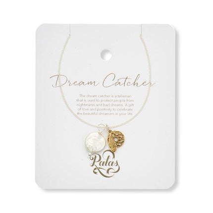 Palas Dream Catcher And Pearl Amulet Necklace