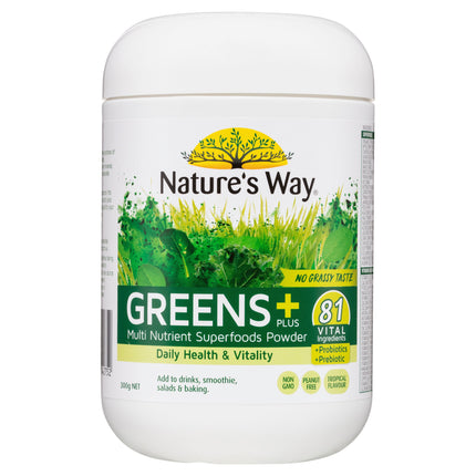 Nature's Way Super Foods Greens Plus Powder 300g