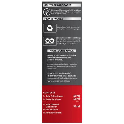 Schwarzkopf Brilliance Hair Colour 12 Rose Gold Perfect For Coloring Hair - OhYouLuckyDuck.com.au