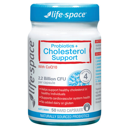 Life Space Probiotic Plus Cholesterol Support Caps 50