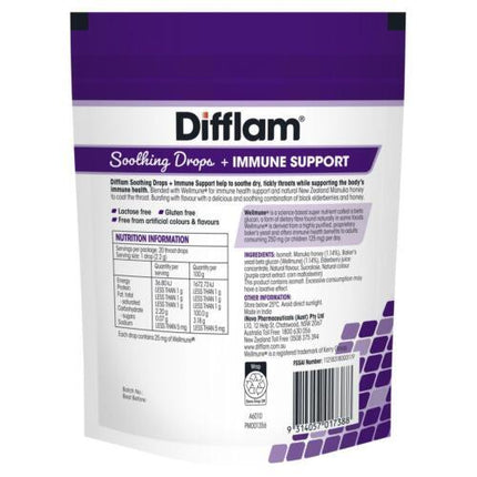 Difflam Soothing Drops + Immune Support Black Elderberry 20 Drops - OhYouLuckyDuck.com.au