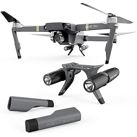 PGYTECH Landing Gear Extensions with LED Headlamp for DJI Mavic Pro