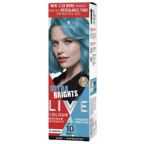 Schwarzkopf Live Colour Turquoise Temptation 75mL - OhYouLuckyDuck.com.au