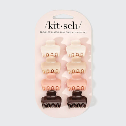 Kitsch Mini Cloud Claw Clips for Hair Styling 8 Piece Set