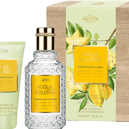 4711 Acqua Colonia Starfruit & White Flowers Gift Set EDC 50 ml and Shower Gel 75 ml