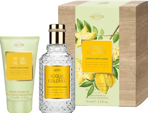 4711 Acqua Colonia Starfruit & White Flowers Gift Set EDC 50 ml and Shower Gel 75 ml