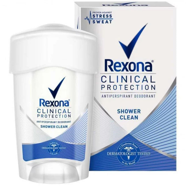 Rexona Antiperspirant Clinical Women Shower Clean 45mL - OhYouLuckyDuck.com.au