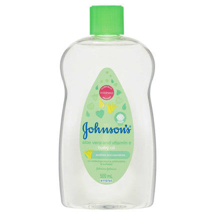 Johnsons Baby Oil with Aloe Vera and Vitamin E 500ML