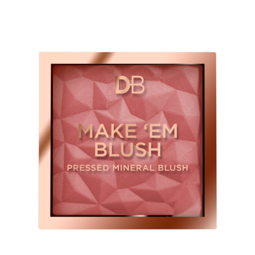 DB Cosmetics Make 'Em Blush Pressed Mineral Blush Pink Glow - OhYouLuckyDuck.com.au