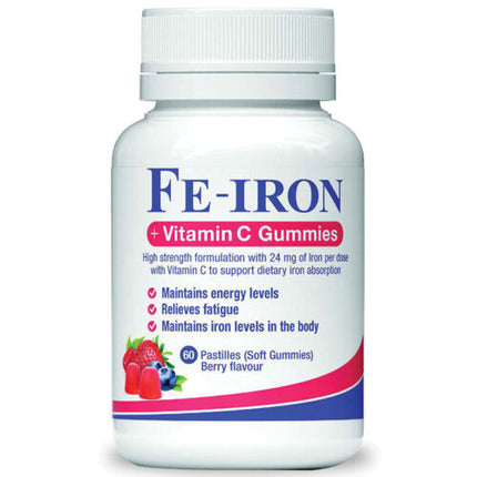 Fefol Fe-Iron + Vitamin C 60 gummies - OhYouLuckyDuck.com.au