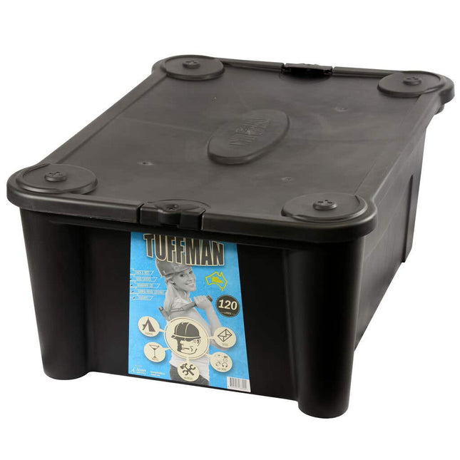 Tuffman Storage Box with Lid 120L