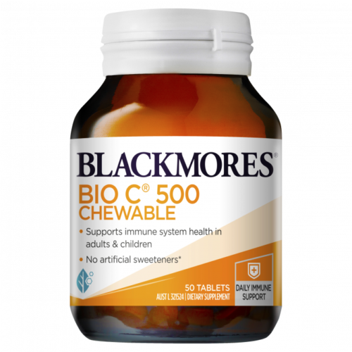 Blackmores Bio C Chewable 500 50 Tablets - OhYouLuckyDuck.com.au