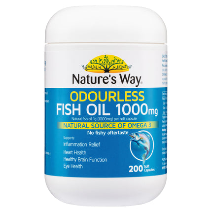 Natures Way Fish Oil 1000mg 200 Capsules