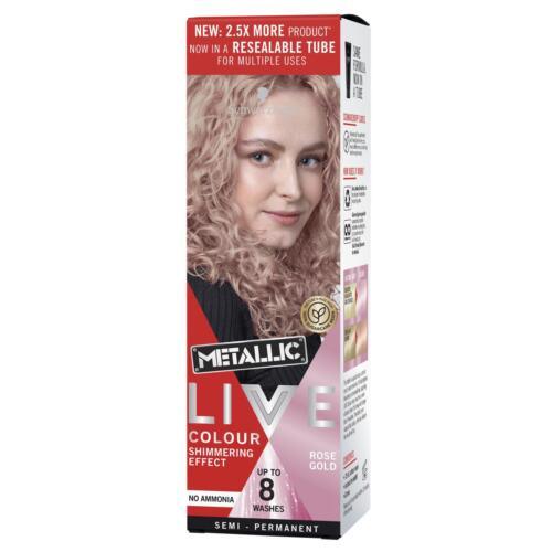 Schwarzkopf Live Colour Metallic Rose Gold 75mL - OhYouLuckyDuck.com.au