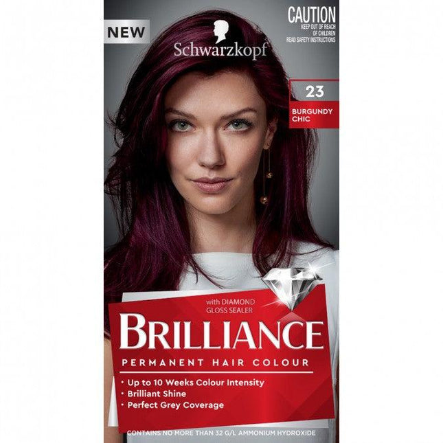 Schwarzkopf Brilliance 23 Burgundy Chic New - OhYouLuckyDuck.com.au