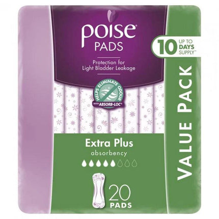 Poise Pads Extra Plus 20 Pack - OhYouLuckyDuck.com.au