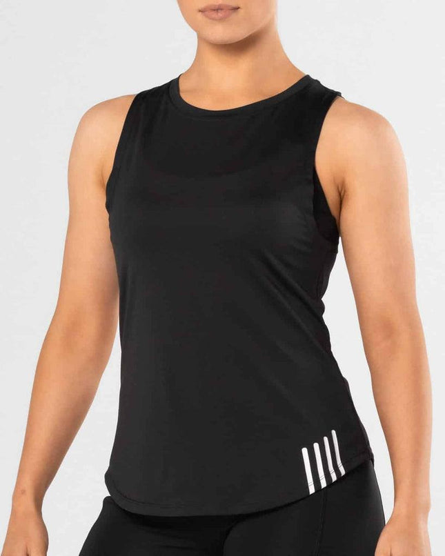 Premium Activewear - Fly Tank - Black - OhYouLuckyDuck.com.au