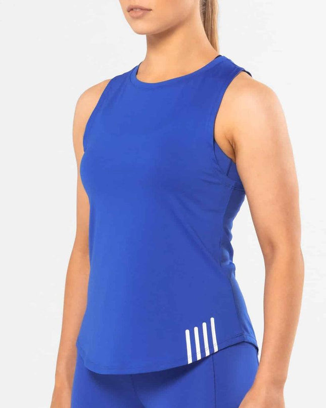Premium Activewear - Fly Tank - Cobalt Blue - OhYouLuckyDuck.com.au