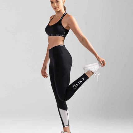 Premium Activewear - Kaia Leggings - Black - OhYouLuckyDuck.com.au