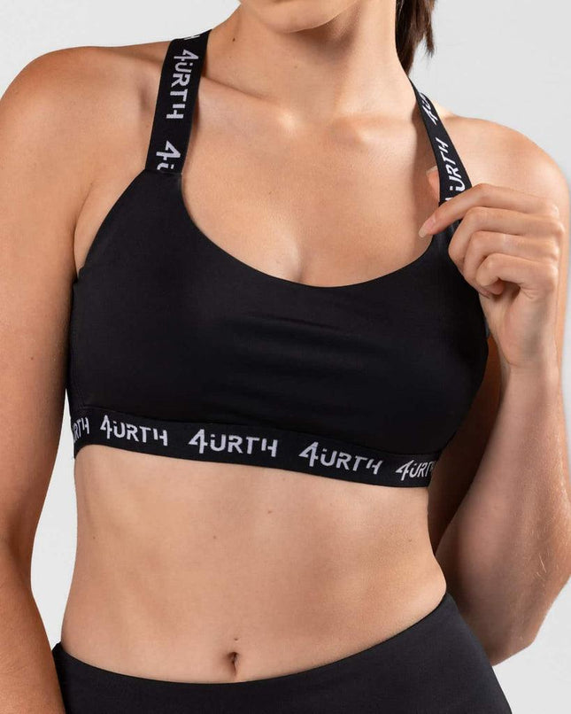 Premium Activewear - Maia Sports Bra - Black - OhYouLuckyDuck.com.au