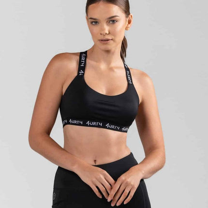 Premium Activewear - Maia Sports Bra - Black - OhYouLuckyDuck.com.au