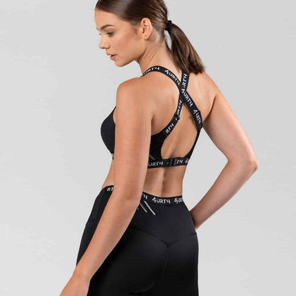 Premium Activewear - Maia Sports Bra - Black - OhYouLuckyDuck.com.au