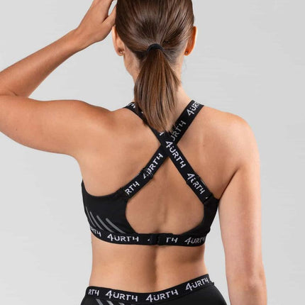 Premium Activewear - Maia Sports Bra - Black - OhYouLuckyDuck.com.au